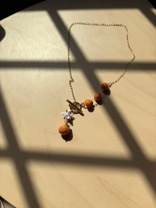 Orange Blossom Chain and Charm